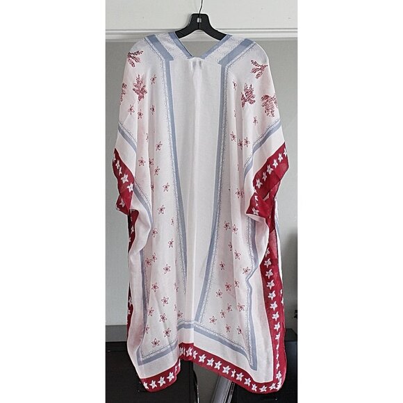 HOST PICK!!🦊🍀🌏🌻 Save the Ocean -Star Fish Kimono Swim Cover -Sustainable,NEW - Picture 4 of 8